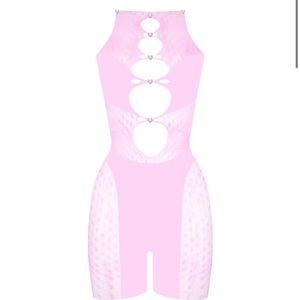 Poster girl shape wear body suit pink